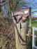 Repurposed Handmade Bag with stirrup Leather Handle